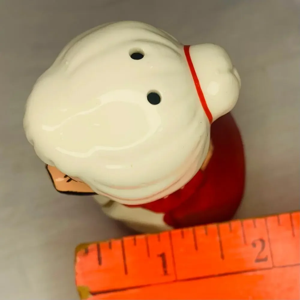 Mrs. Claus Salt Shaker MCM Vintage Christmas Kissing Japan Replacement Red White